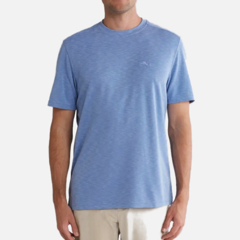 Tommy Bahama Paradiso Short Sleeve Crewneck Shirt Light Blue Sz XXL